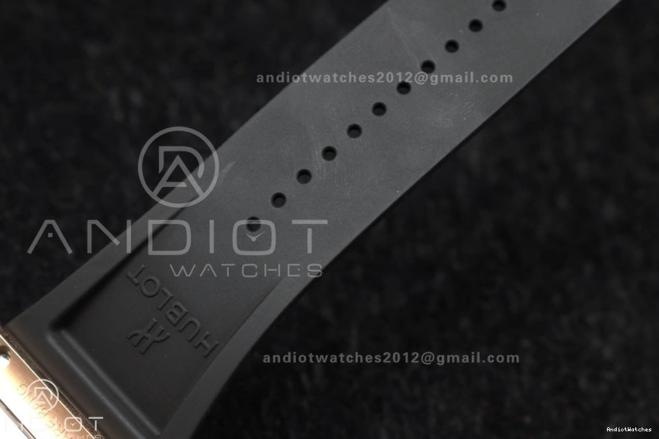 Unico on Dial Rubber Skeleton Bezel Square 42mm Black Affordable A Ceramic 1116 RG 1:1 BBF Bang Best Strap Edition 0107